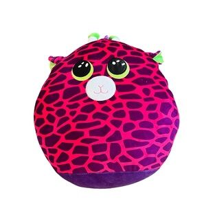 Ty Gilbert purple & pink giraffe Squishmallow plush 13 in.